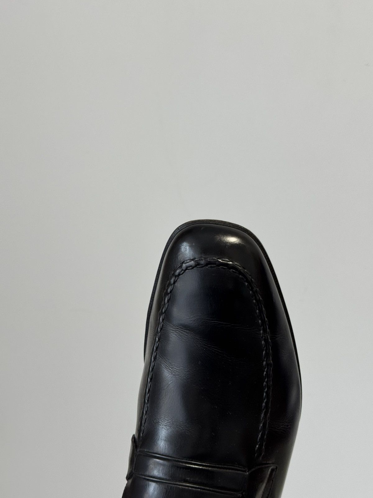 Barker Barker England Black Leather Slip-On Shoes Men UK 11.5 EU 46 Size US 11.5 / EU 44-45 - 15 Thumbnail