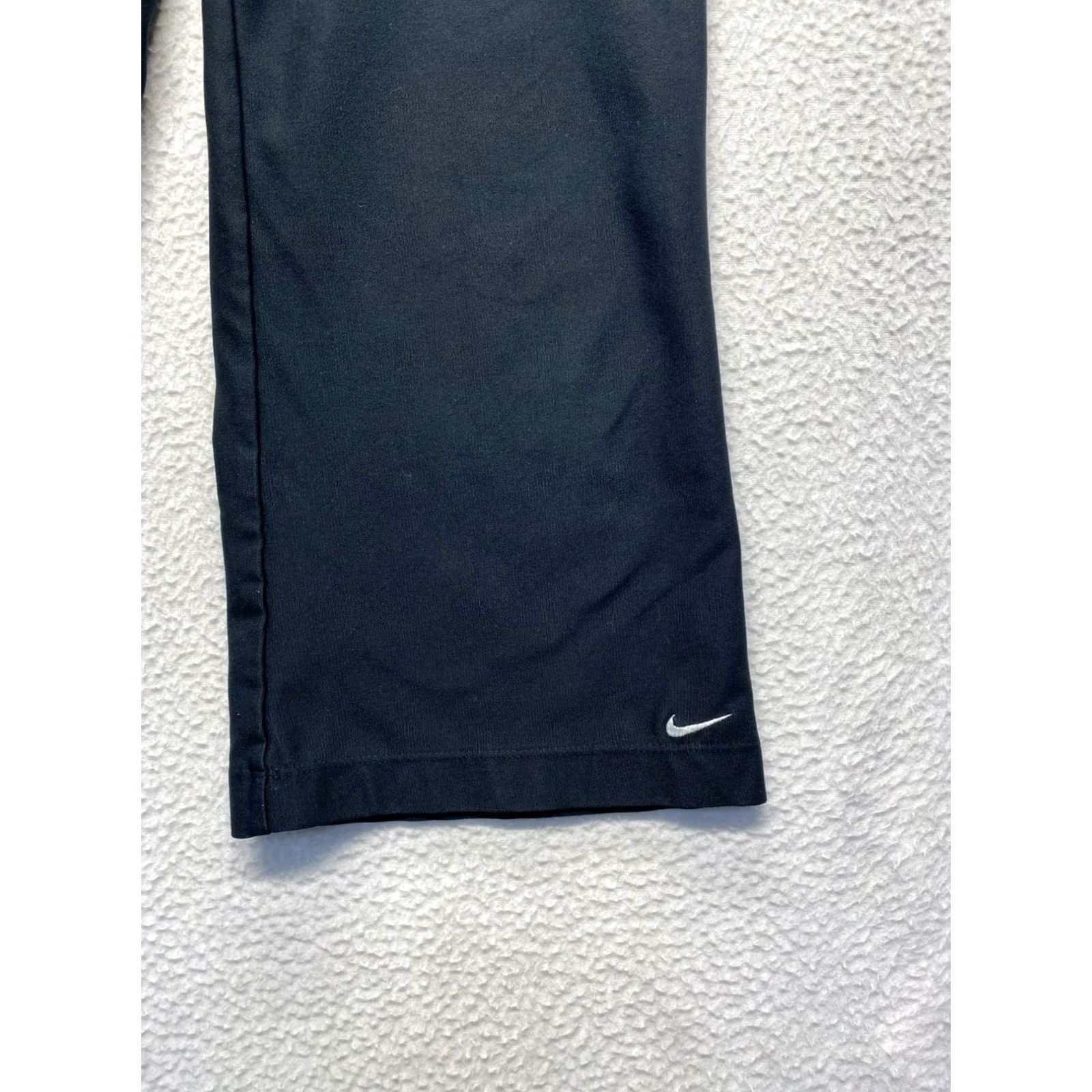 Nike Nike Dri-Fit Capri Pants Womens XS Black Wide-Leg Yoga Capris Size 26" / US 2 / IT 38 - 3 Thumbnail
