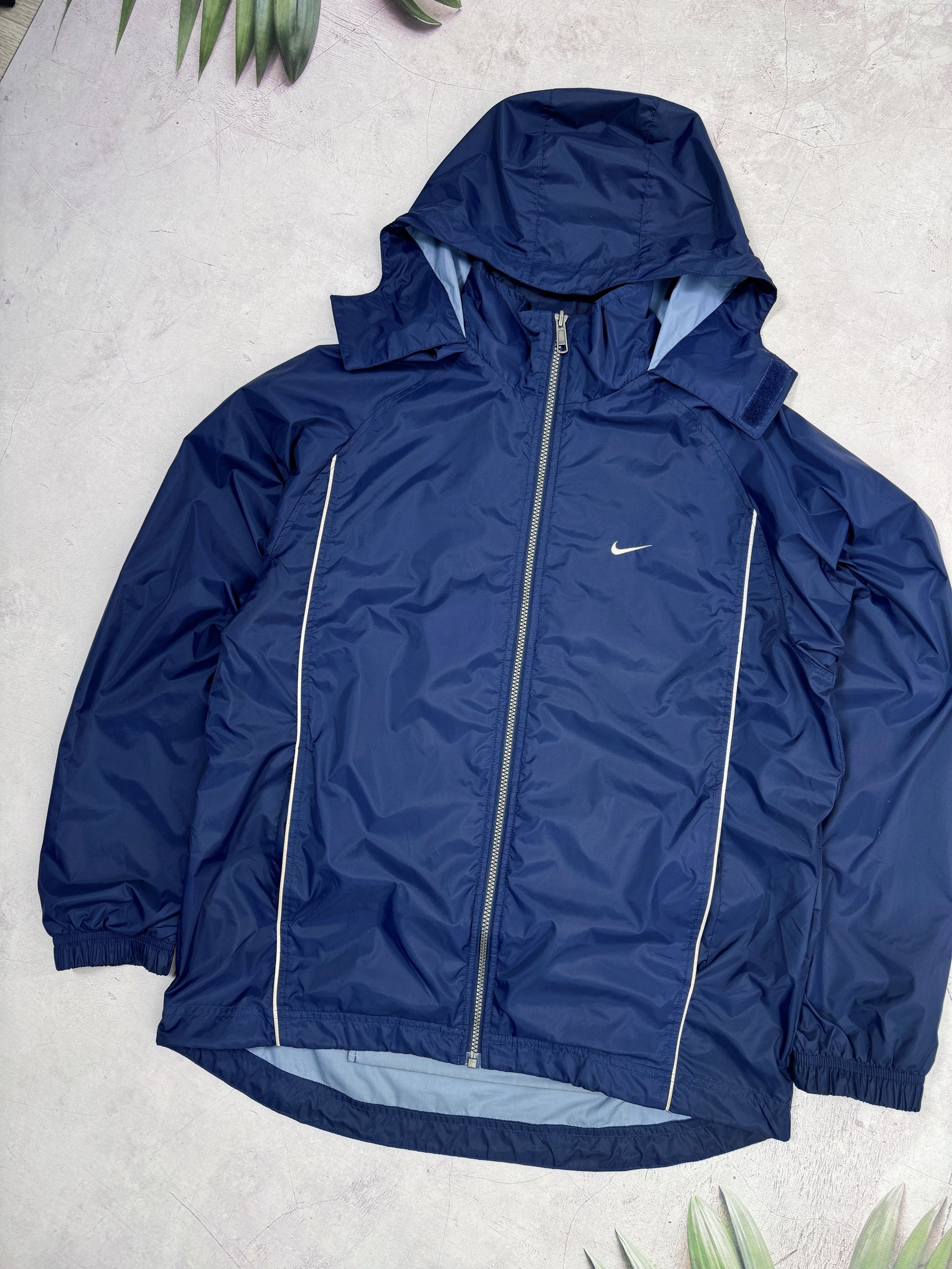 Nike × Vintage Y2K Nike Windbreaker Jacket Nylon Big Back Swoosh Logo Size US M / EU 48-50 / 2 - 3 Thumbnail