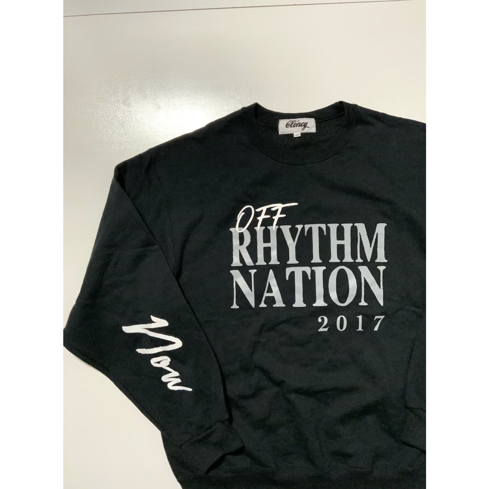 Rhythm Cloney It’s Time Black Crewneck Sweatshirt L Men Pullover 2017 Off Rhythm Nation Sz. L Black Crewneck Sweatshirt Mens Size US L / EU 52-54 / 3 - 3 Thumbnail