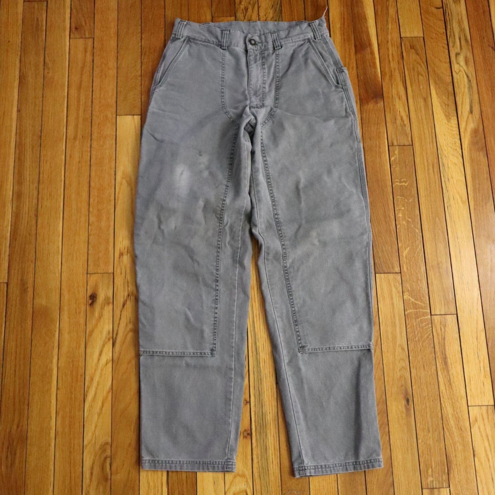 Patagonia VINTAGE Patagonia Stand Up Pants Mens 30 Gray Canvas Double Knee Work Denim Pants 30X32 Mens Jeans Denim Gray 80s 90s Styles Size US 30 / EU 46 - 2 Thumbnail