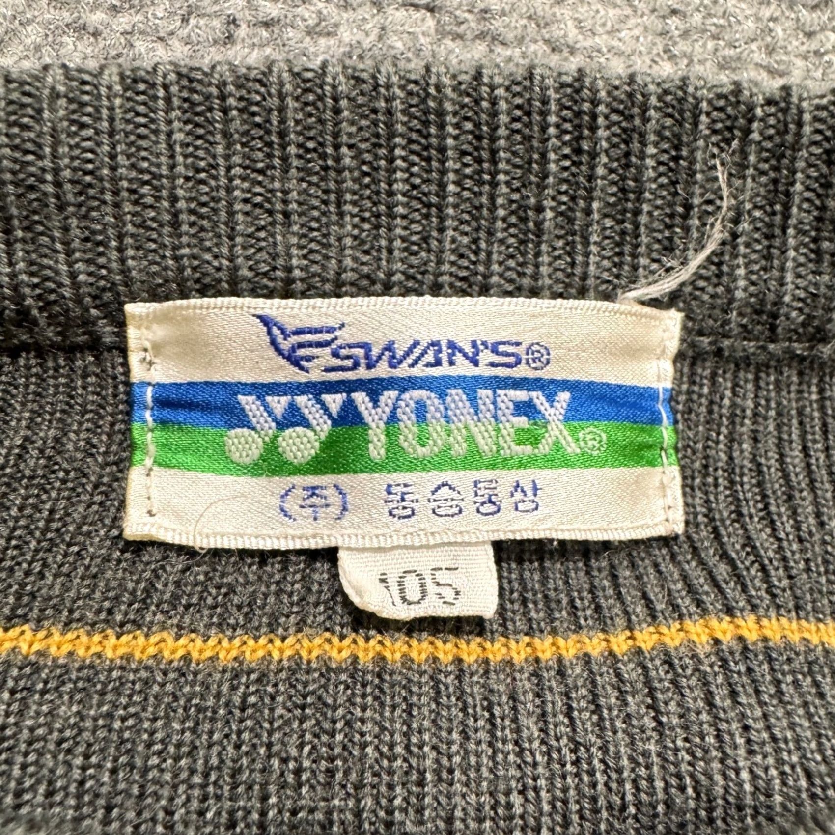 The Unbranded Brand VTG Yonex Sweater Mens XS Winning Touch Striped Cotton Pullover Multicolor Pullover Mens XS VTG Yonex Sweater Size US XS / EU 42 / 0 - 4 Thumbnail