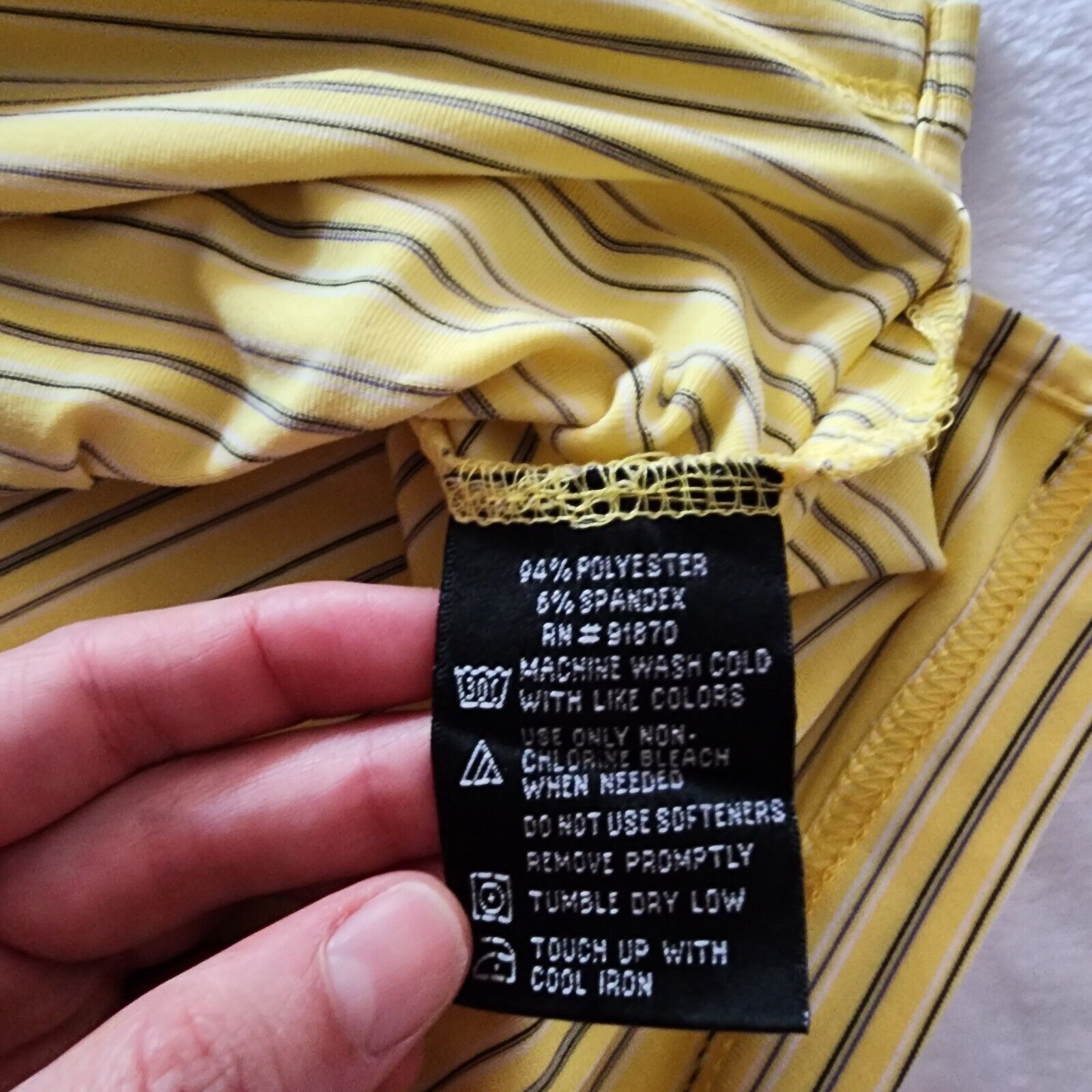 Other Lone Cyprus Yellow Polo Shirt Golf Luxury Performance Stripe Size US XXL / EU 58 / 5 - 5 Thumbnail