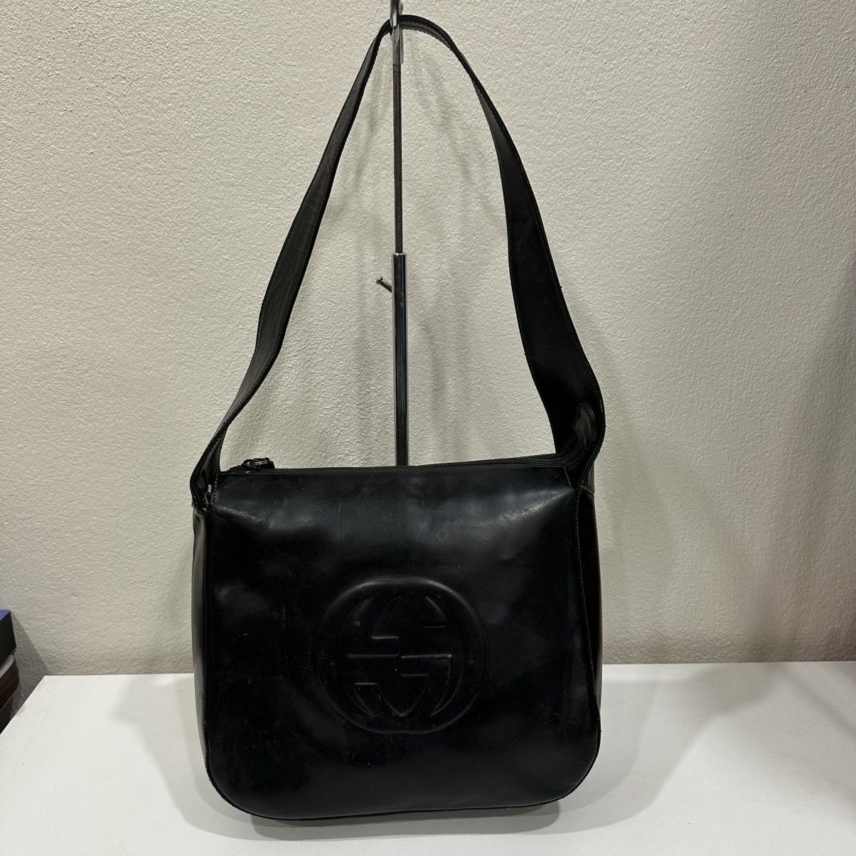 Gucci ‼️LASTDROP‼️VINTAGE GUCCI SOHO ENAMEL PATENT LEATHER HOBO BAG Size ONE SIZE - 2 Thumbnail