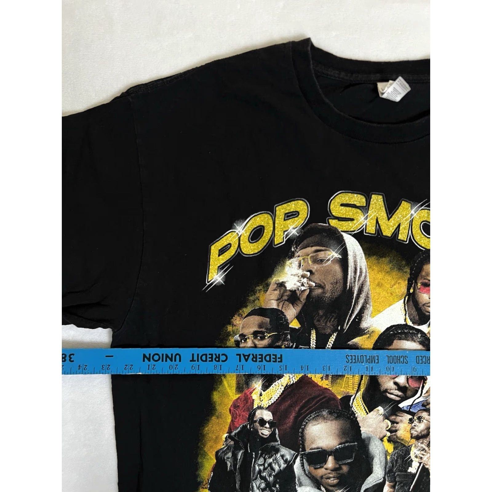 Vintage VINTAGE Pop Smoke Rap Tee T-Shirt XL Black Men Short Sleeve Concert Tour Mech 90s Hip Hop Music T Shirt Mens Size US XL / EU 56 / 4 - 3 Thumbnail