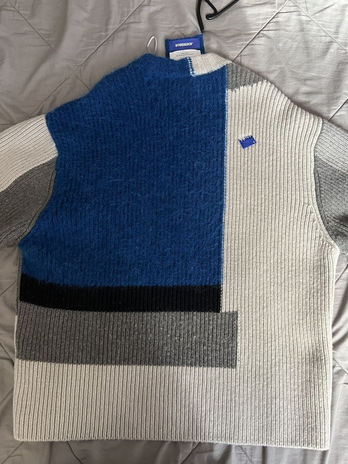 Ader Error × Zara Ader Error Zara Oversized Patchwork Knit Sweater Size US M / EU 48-50 / 2 - 2 Thumbnail