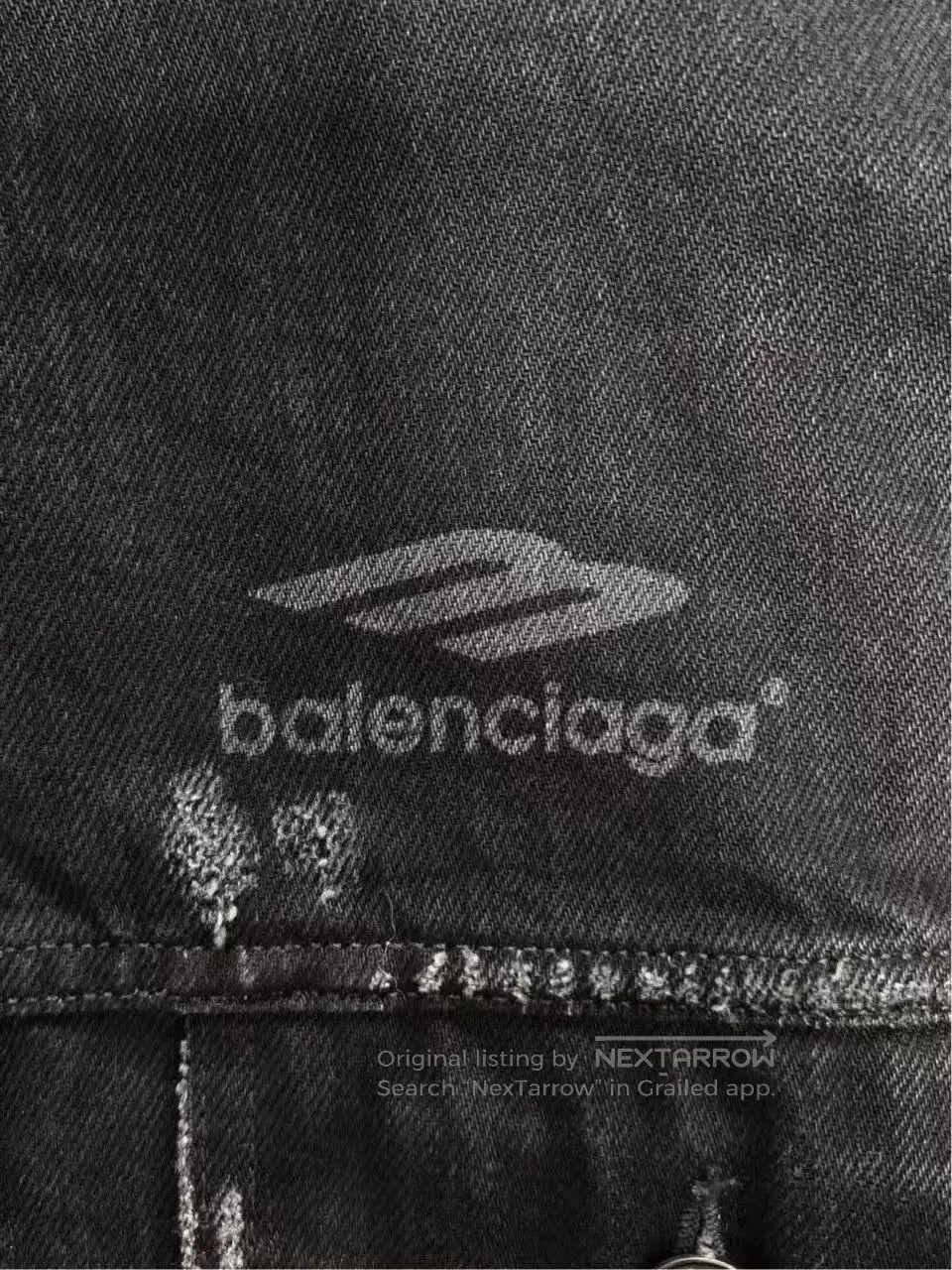 Balenciaga Balenciaga 22FW Distressed Denim Jacket. Size US XS / EU 42 / 0 - 4 Thumbnail
