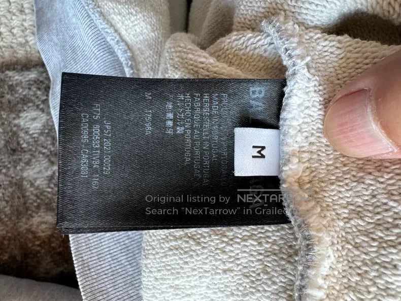 Balenciaga Balenciaga Gray sweatshirt hoodie with front and back lett Size US M / EU 48-50 / 2 - 5 Thumbnail