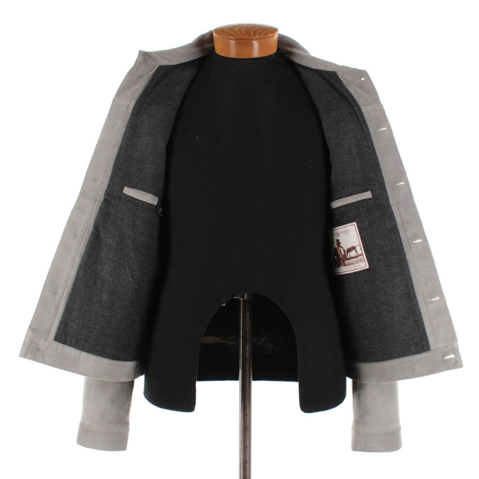 Luciano Barbera Luciano Barbera Jacket Size M US In Gray Cotton Blend Size US M / EU 48-50 / 2 - 6 Thumbnail