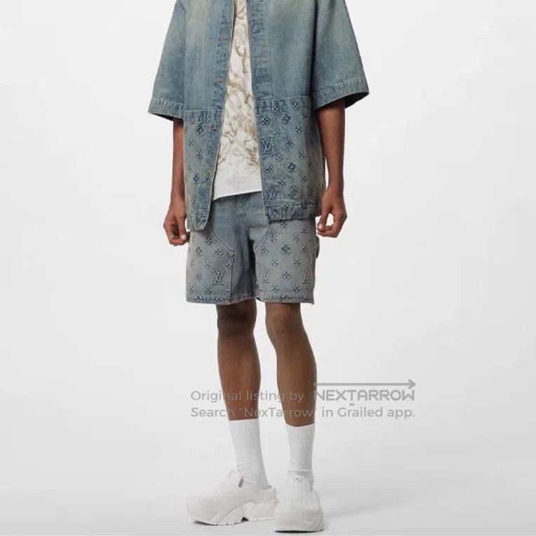 Louis Vuitton Louis Vuitton Washed Blue Denim Jacket. Size US L / EU 52-54 / 3 - 1 Thumbnail