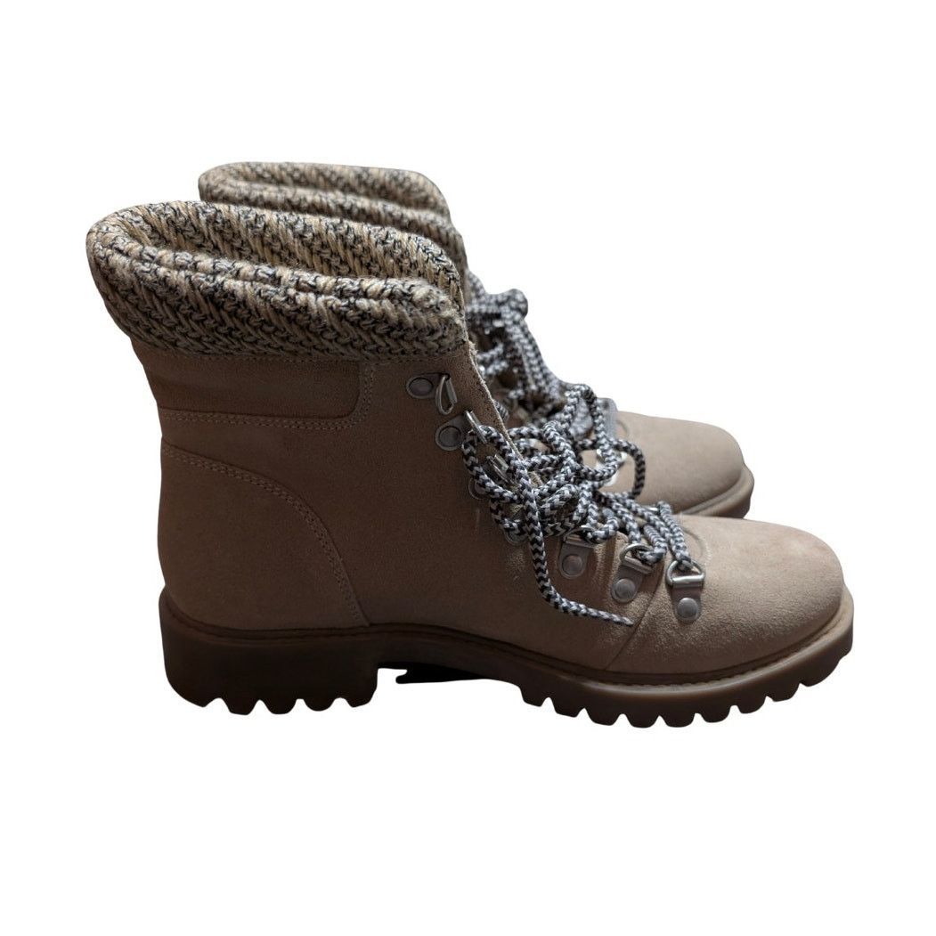 Unknown London Cleo + Wolf Hiking Boots Tan Fur Lined Lace Up Women’s 8.5" Size US 8.5 / IT 38.5 - 4 Thumbnail