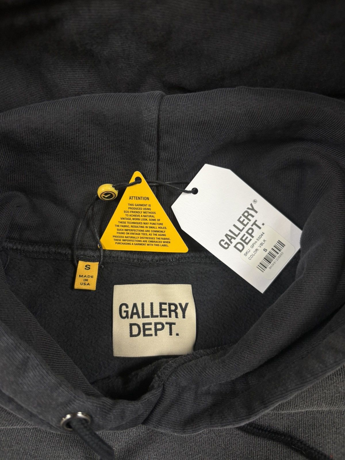 Gallery Dept. Gallery Dept Paint Logo Hoodie, Washed Black Size US S / EU 44-46 / 1 - 14 Thumbnail