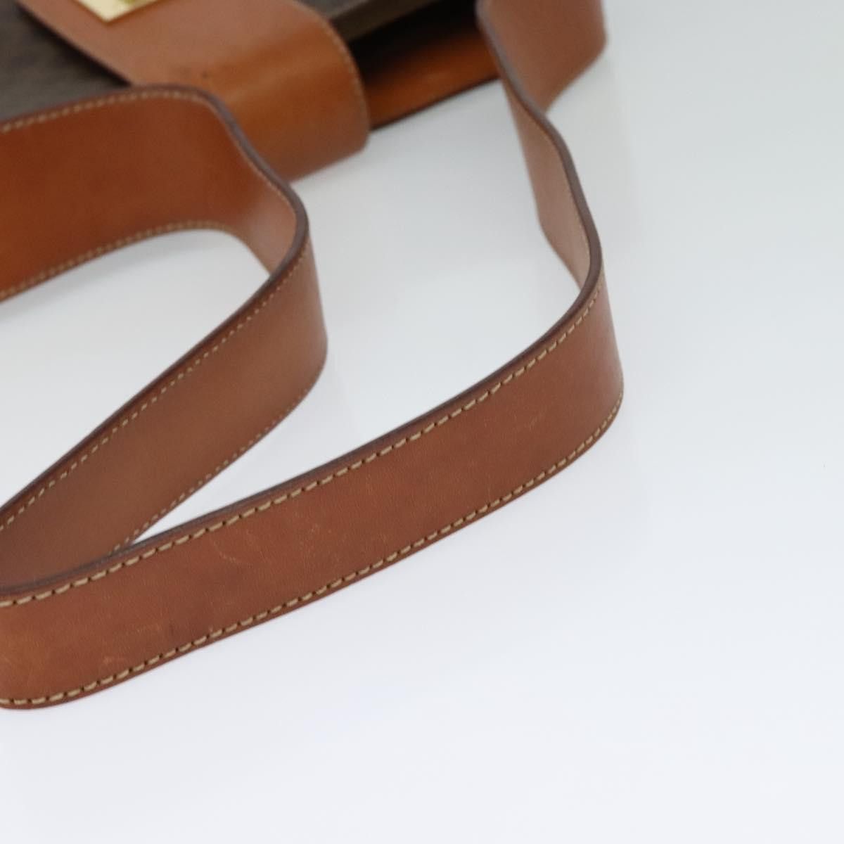 Celine CELINE Macadam Canvas Shoulder Bag Pvc Leather Brown Gold Size ONE SIZE - 7 Thumbnail