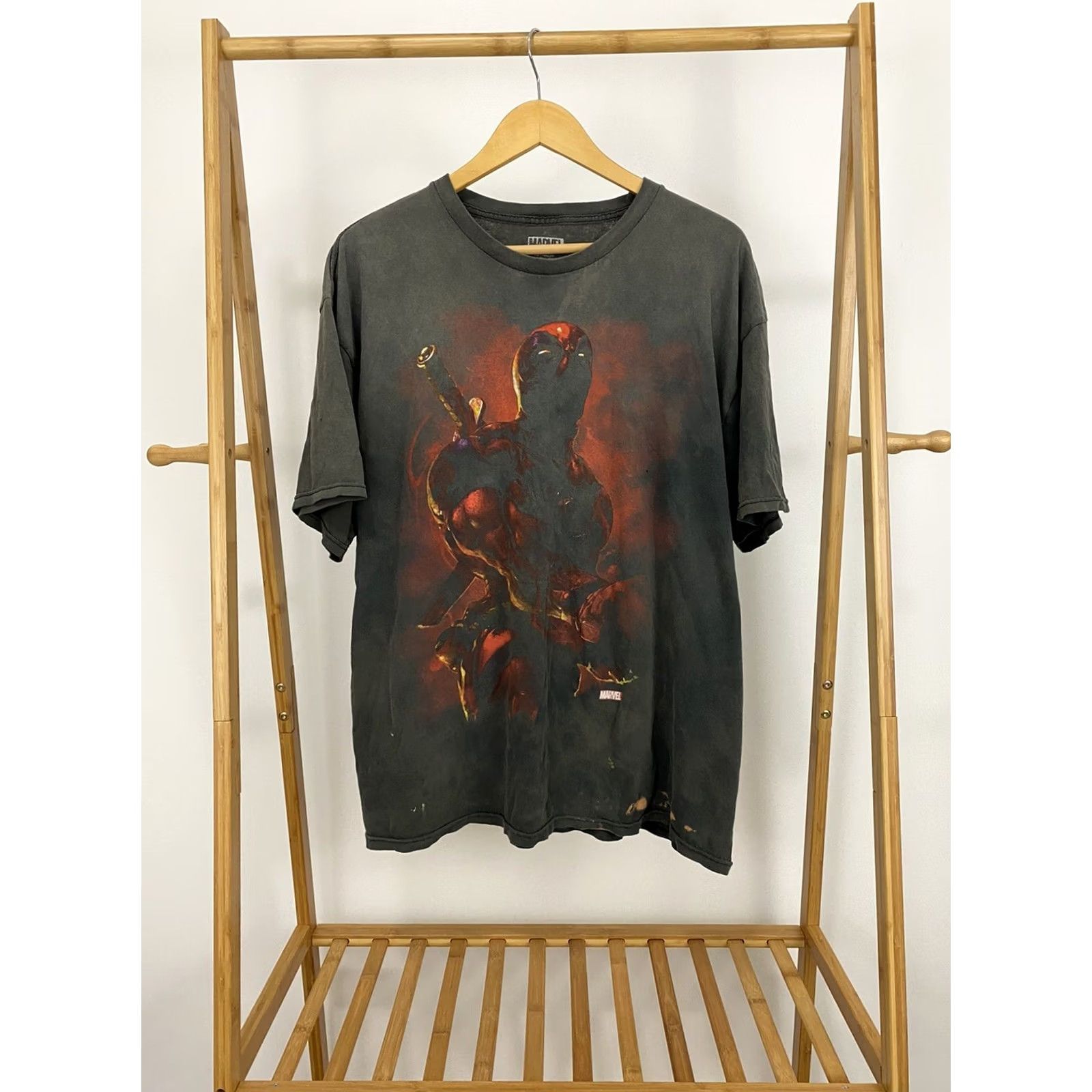 Vintage VTG Marvel Deadpool T-Shirt Black 2XL Mens Short Sleeve Size US XXL / EU 58 / 5 - 2 Thumbnail