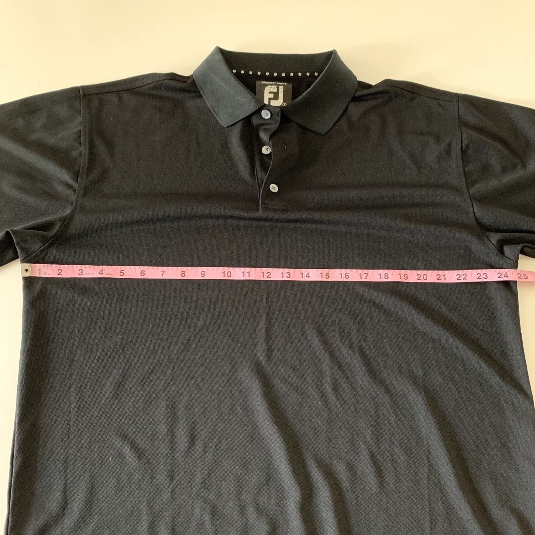 Footjoy FootJoy Polo Shirt Black L Short Sleeve Men’s Lisle Prodry Shirt Size US L / EU 52-54 / 3 - 3 Thumbnail