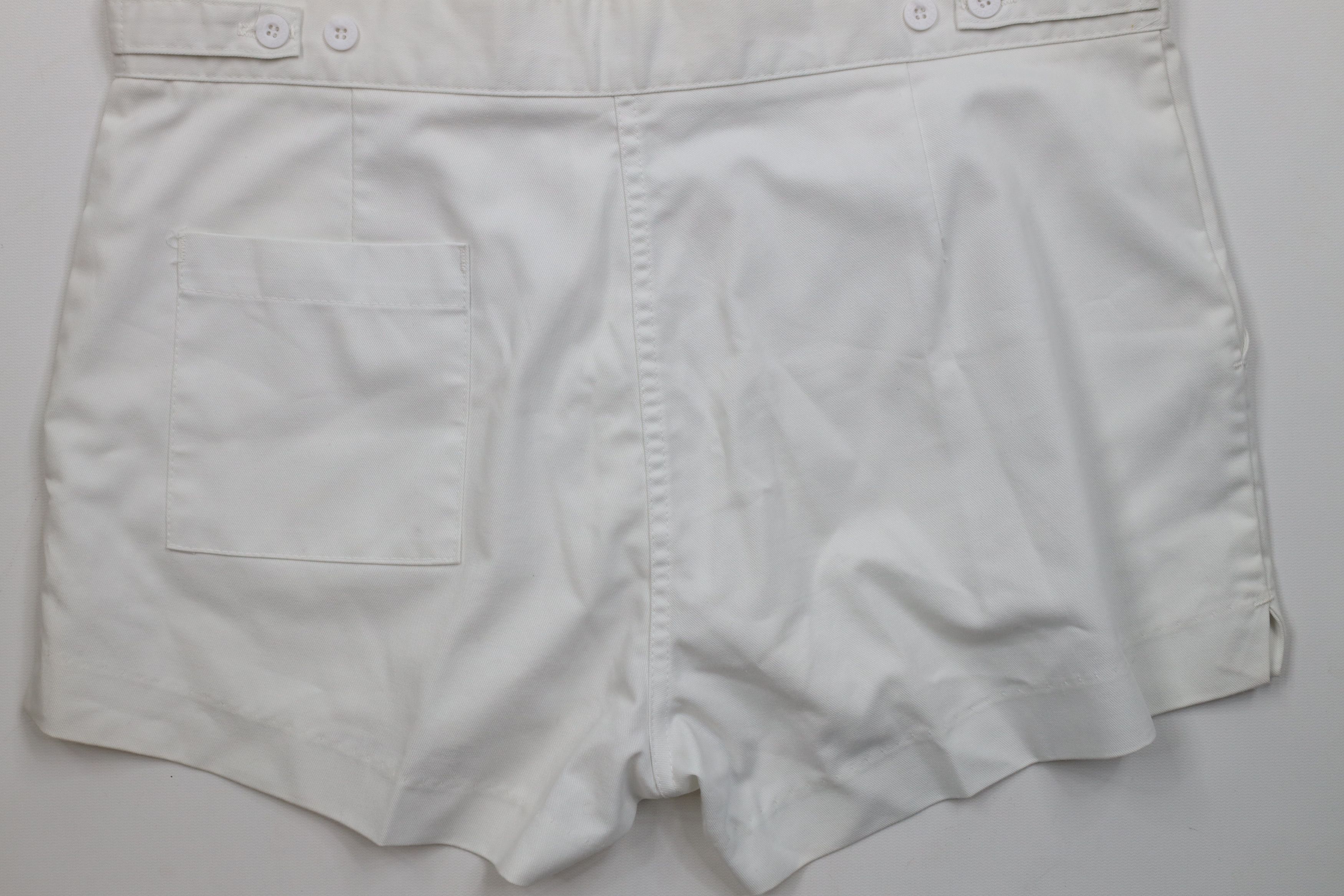 Vintage Vintage 70s Streetwear Above Knee Chino Shorts White USA Size US 36 / EU 52 - 11 Thumbnail