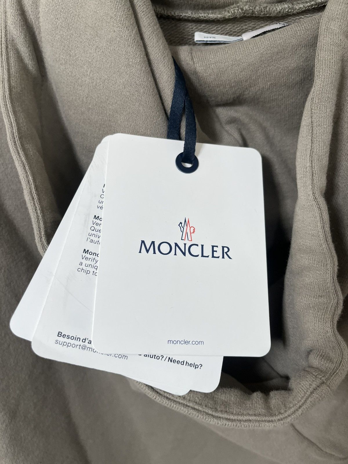 Moncler Moncler Logo Hoodie Sz XL Size US XL / EU 56 / 4 - 6 Thumbnail