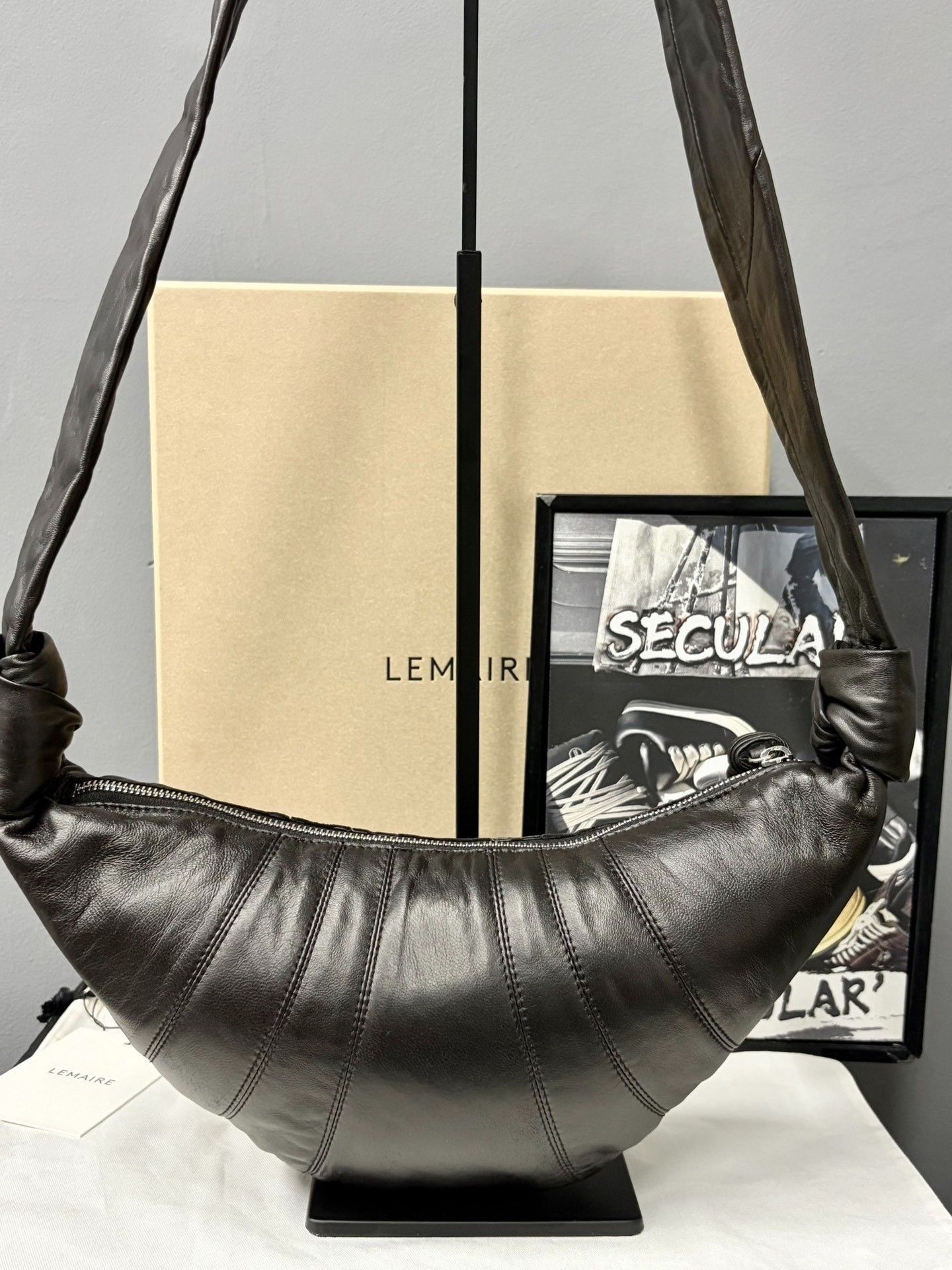 Lemaire Lemaire 23 Sheepskin Small Croissant/ Size ONE SIZE - 2 Thumbnail
