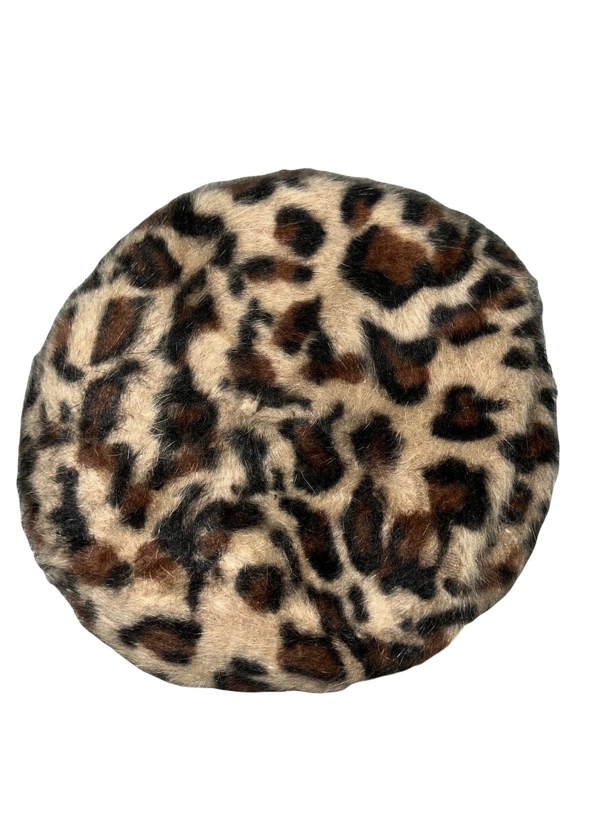 Japanese Brand Vintage Cecil McBee leopard mohair beret 🐆 Size ONE SIZE - 1 Thumbnail