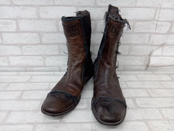 image of Dolce Gabbana Brown Fringe Boots, Men's (Size 11)