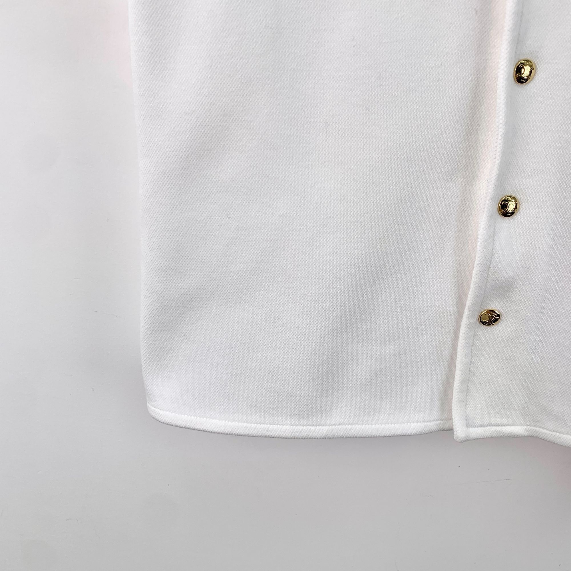 Celine Celine 2023 White Arc De Triomphe Embroidered Cotton Lapel S Size XS / US 0-2 / IT 36-38 - 6 Thumbnail