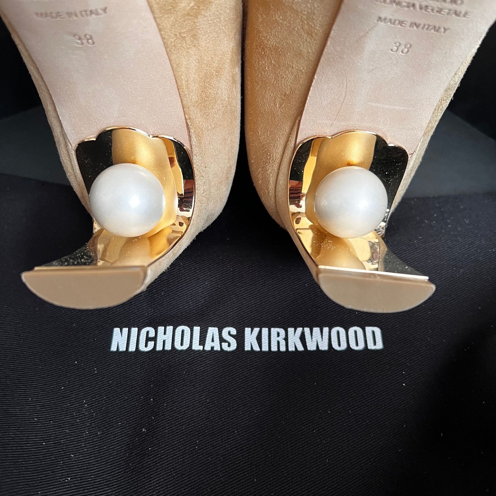 Nicholas Kirkwood Nicholas Kirkwood Maeva Brown Suede Ankle Boots, IT38/US8 Size US 8 / IT 38 - 11 Thumbnail