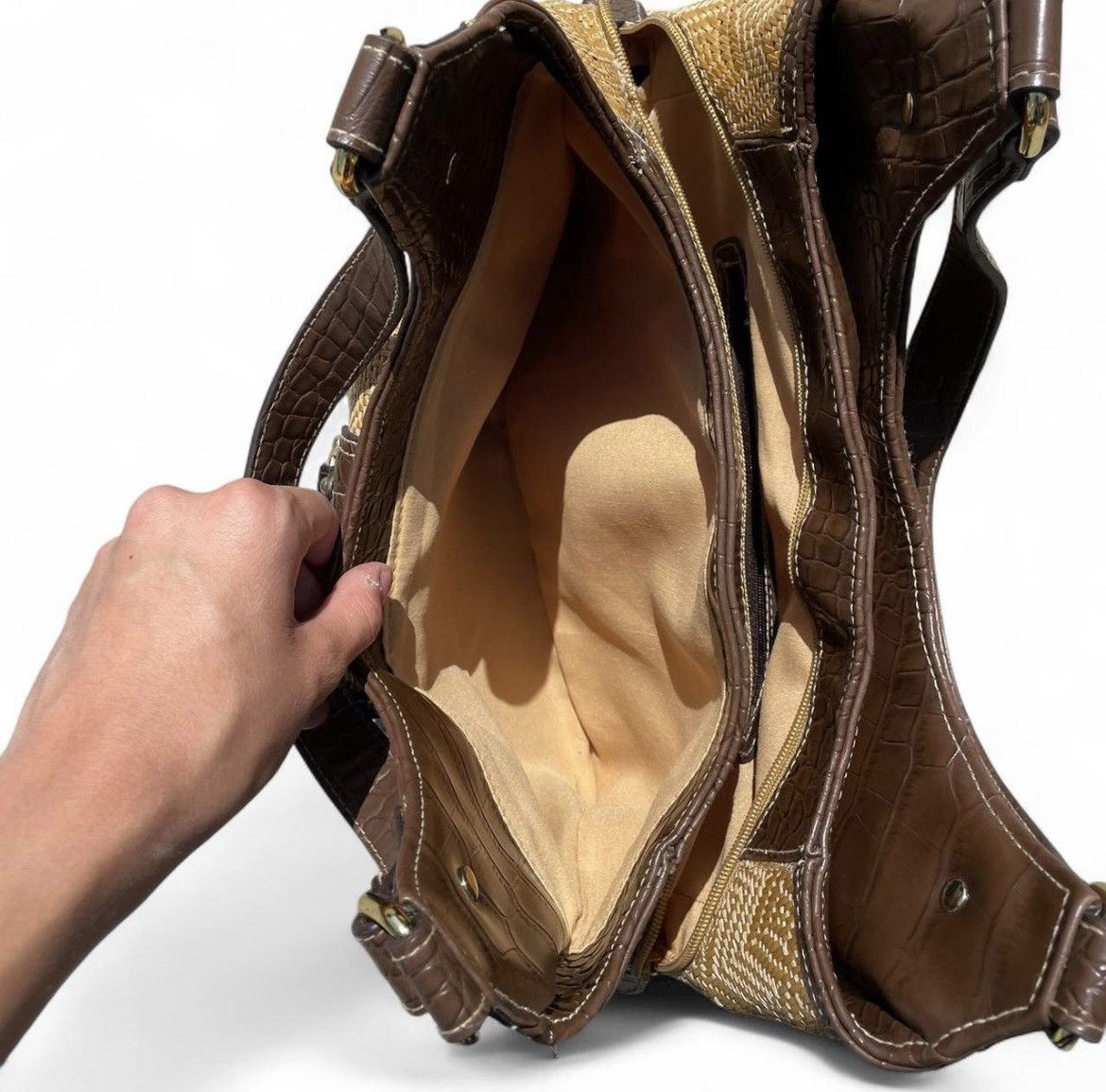 Vintage Tan n Brown Vintage Shoulder bag Size ONE SIZE - 4 Thumbnail