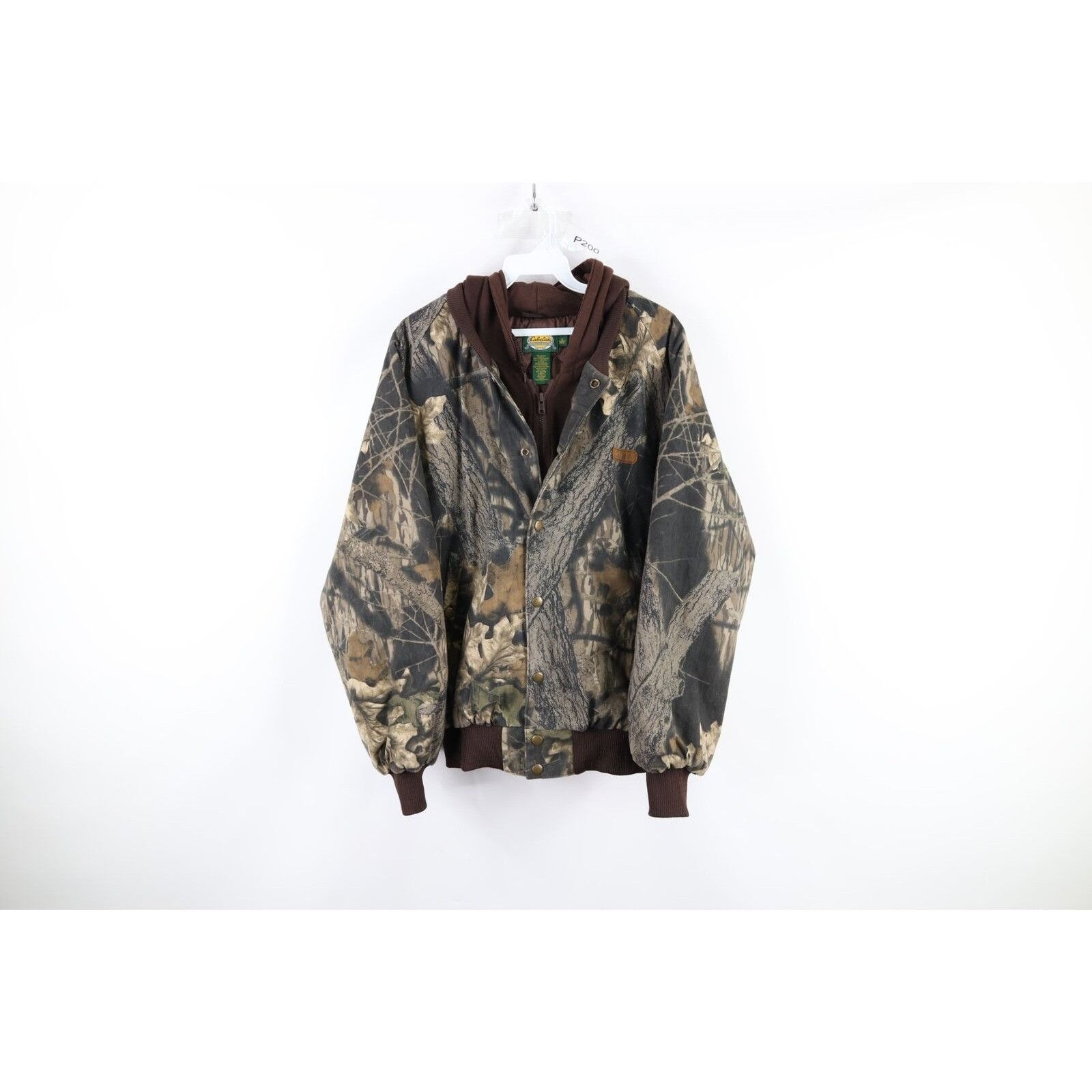 Cabelas × Vintage Vintage Cabelas Mens Size Small Quilt Lined Hooded Mossy Oak Size US S / EU 44-46 / 1 - 1 Thumbnail
