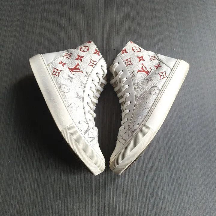 Louis Vuitton Louis Vuitton Tattoo Monogram High-Top Sneakers -2508 Size US 8 / EU 41 - 7 Thumbnail