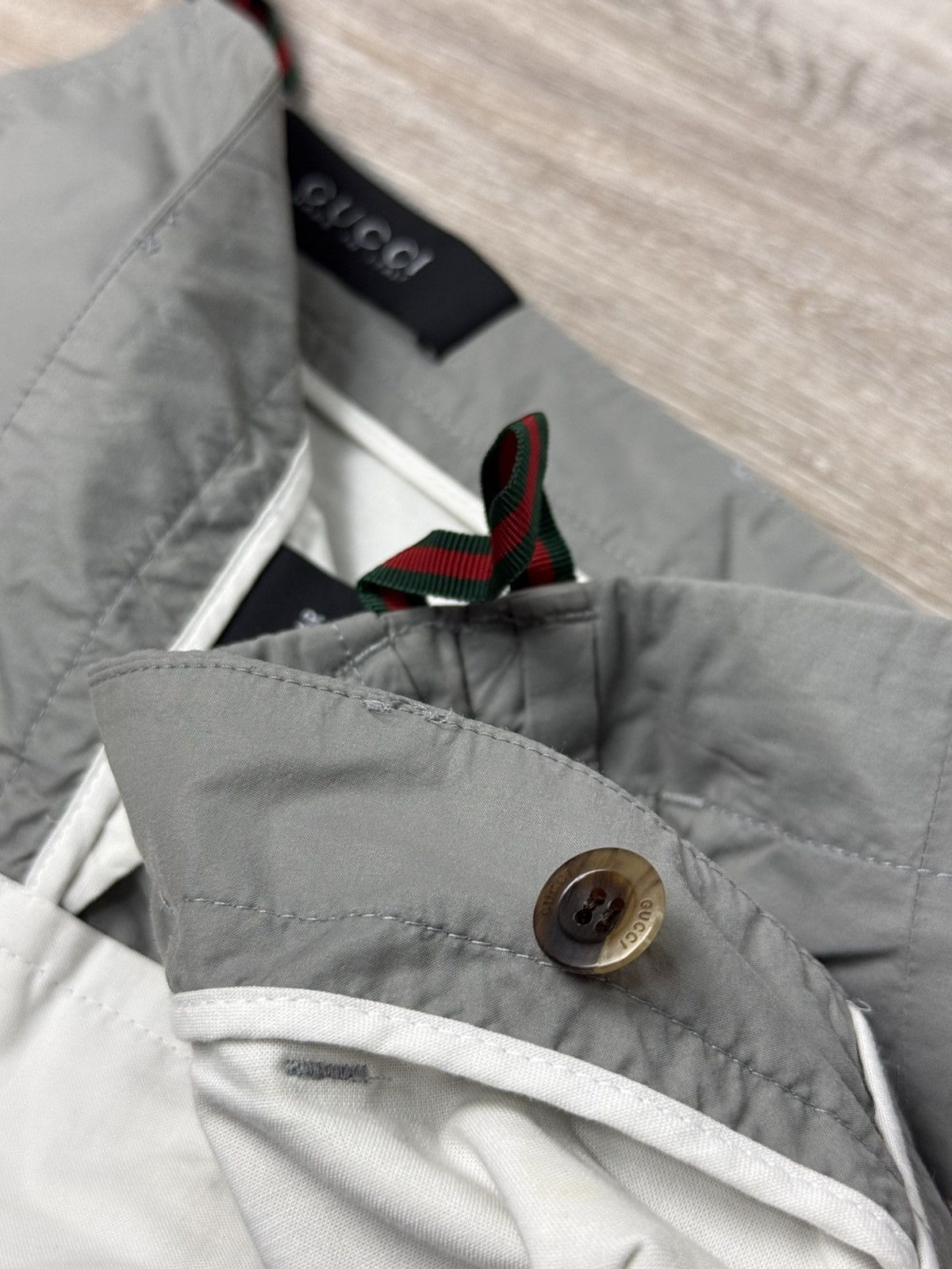 Gucci Gucci Nylon / Cotton Pants Trousers Navy Size US 32 / EU 48 - 16 Thumbnail