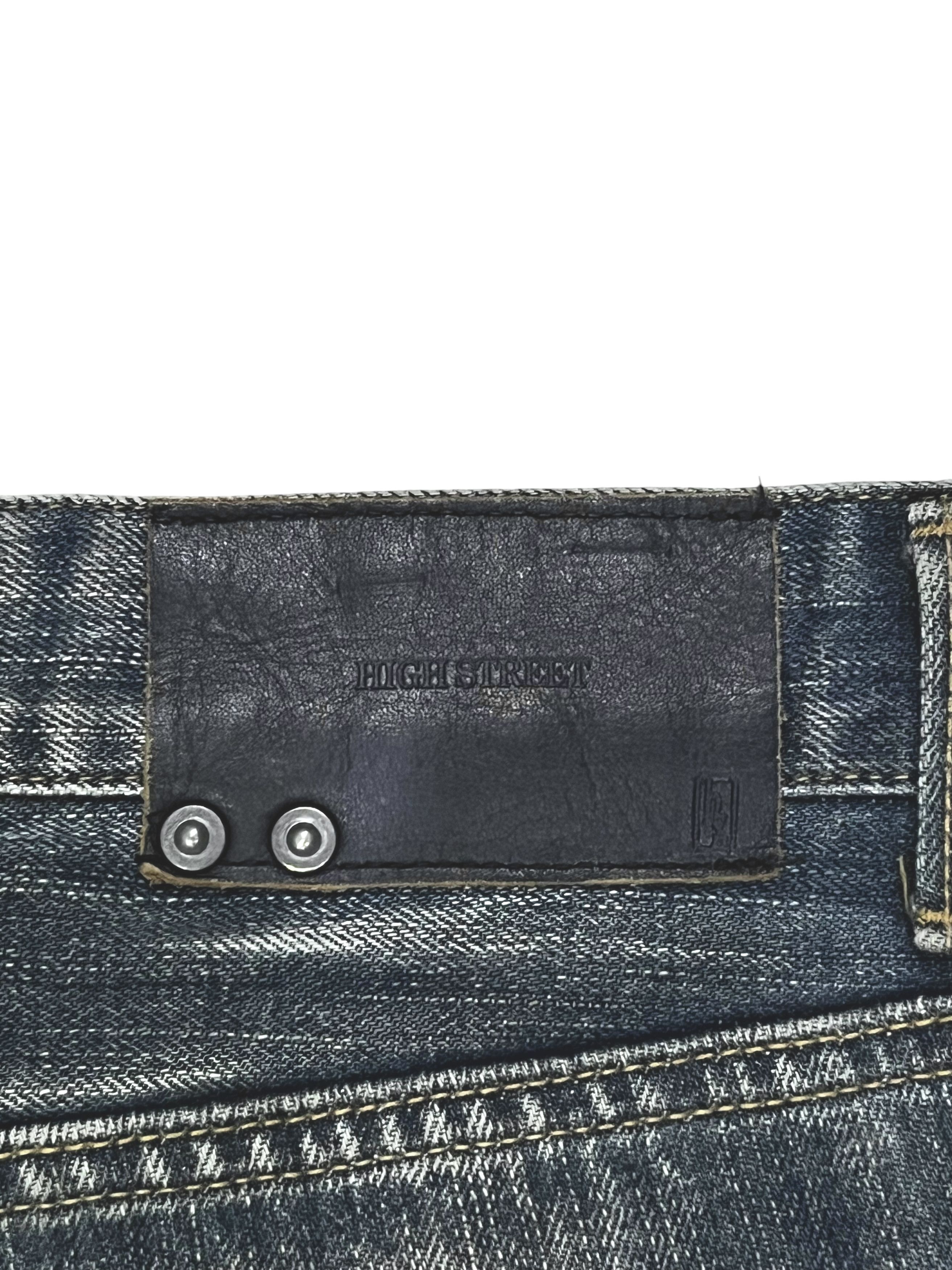 Le Grande Bleu (L.G.B.) High Street Flare Clawmark Mudwash Jeans Made in Japan Size US 32 / EU 48 - 6 Thumbnail