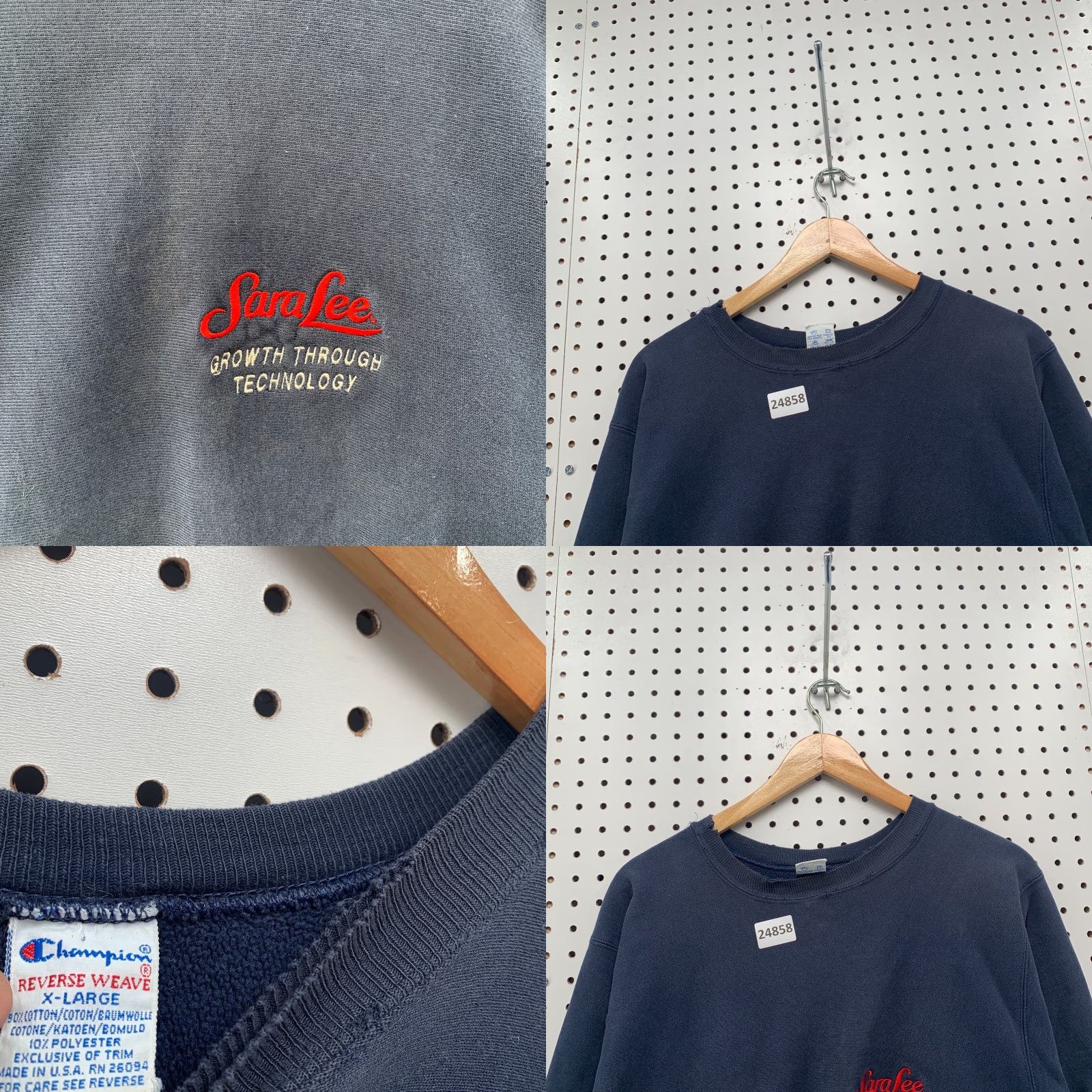 Champion Vintage Champion Reverse Weave Sweatshirt Mens XL Crewneck SARA LEE USA 90s Vintage Sweatshirt Men XL Blue 90s Champion Reverse Weave Crewneck Mens Size US XL / EU 56 / 4 - 8 Thumbnail