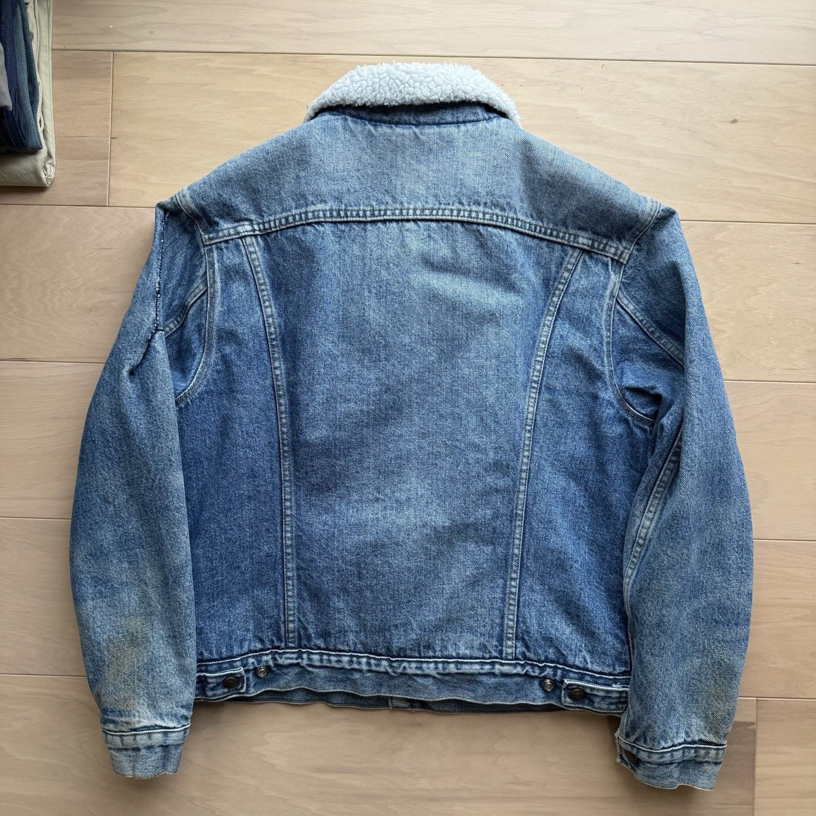 Levi's × Vintage Vintage Levis Sherpa Trucker Jacket 44 Blue 80s Heavy Size US L / EU 52-54 / 3 - 9 Thumbnail