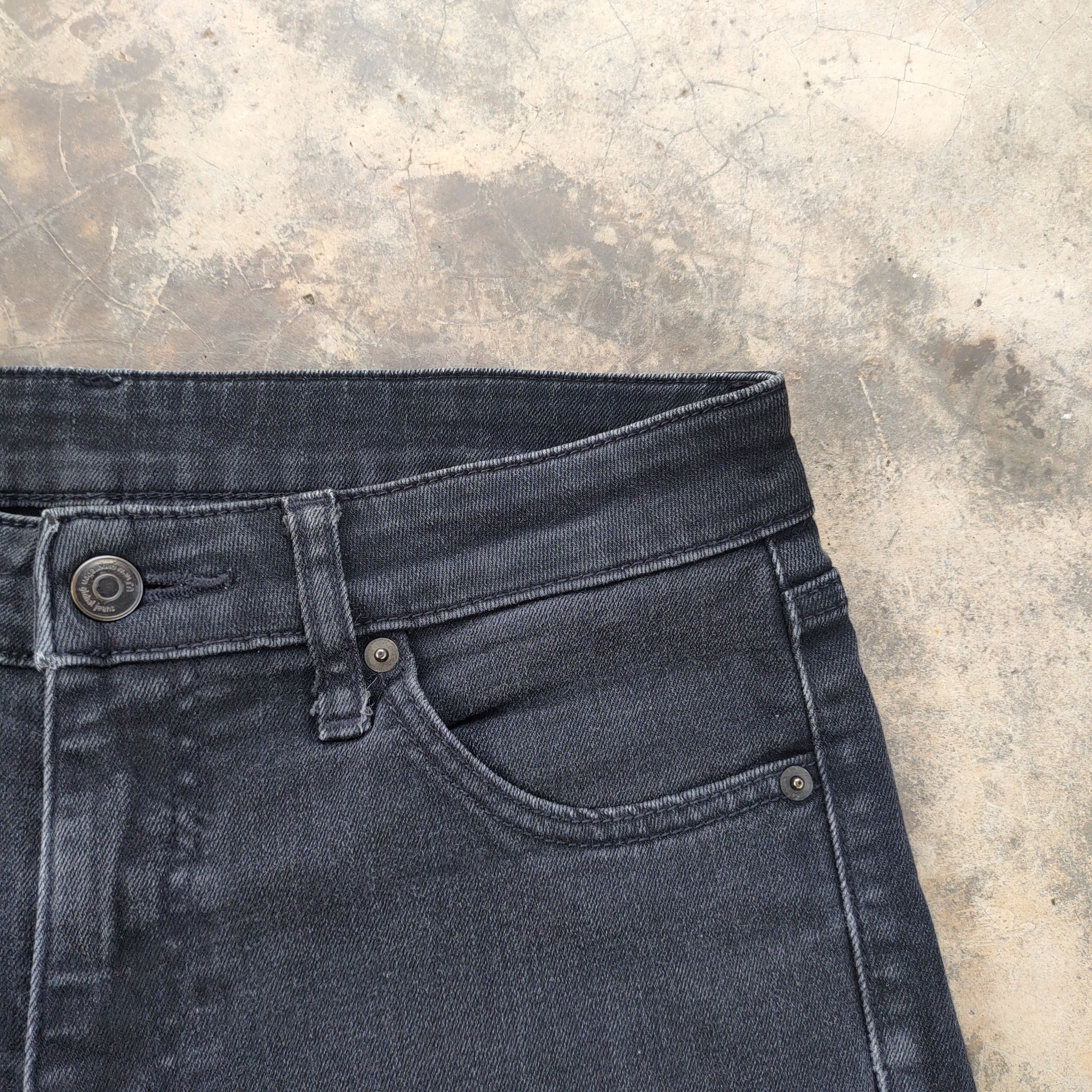 Japanese Brand VINTAGE JAPANESE SKINNY BLACK JEANS DENIM PANTS Size US 29 - 7 Thumbnail
