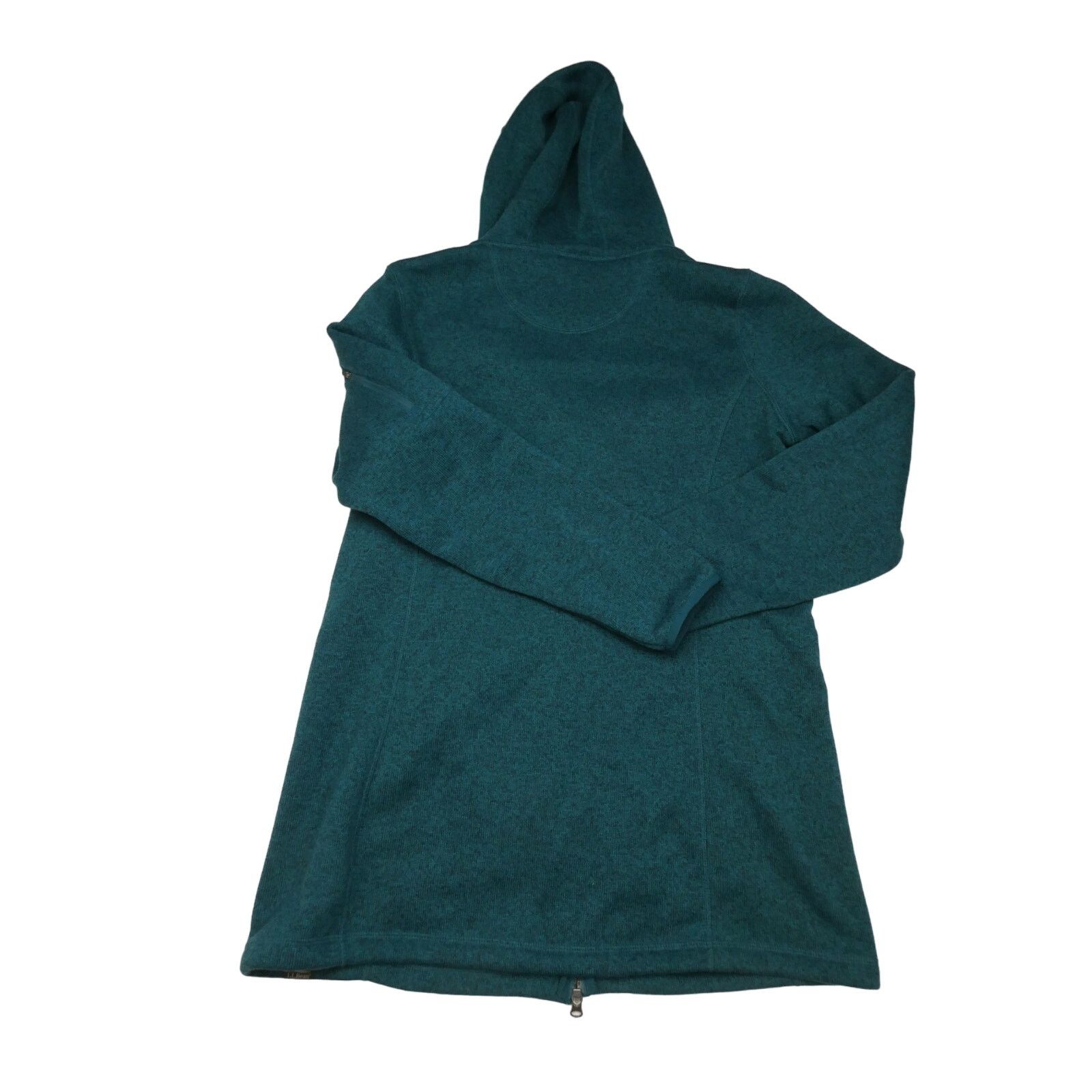 L.L. Bean NEW women's LL Bean long fleece hooded jacket, large, green Size L / US 10 / IT 46 - 2 Thumbnail