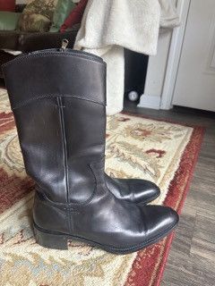 Dsquared2 DSQUARED2 Tall Sleek Leather Western Boots Size US 10 / EU 43 - 10 Thumbnail