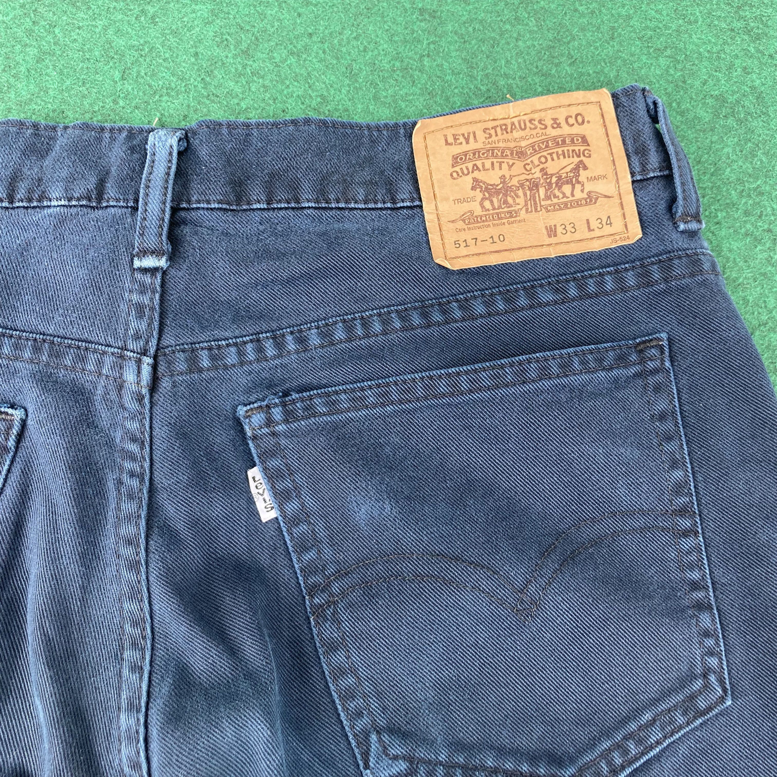 Levi's × Vintage Vtg Levis 517 Ripped Distressed Denim Bootcut Flared Jeans Size US 32 / EU 48 - 10 Thumbnail