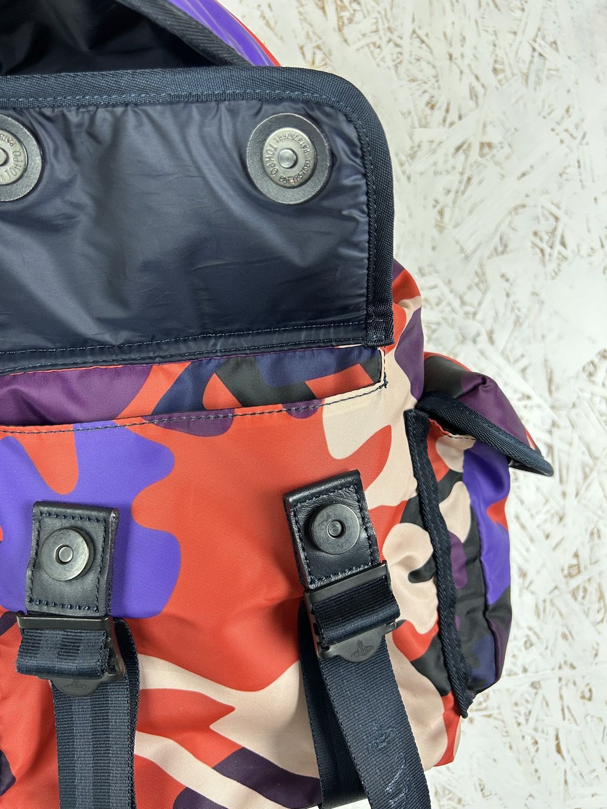 Vivienne Westwood Vivienne Westwood AOP Multicolor Camouflage One Shoulder Bag Size ONE SIZE - 10 Thumbnail