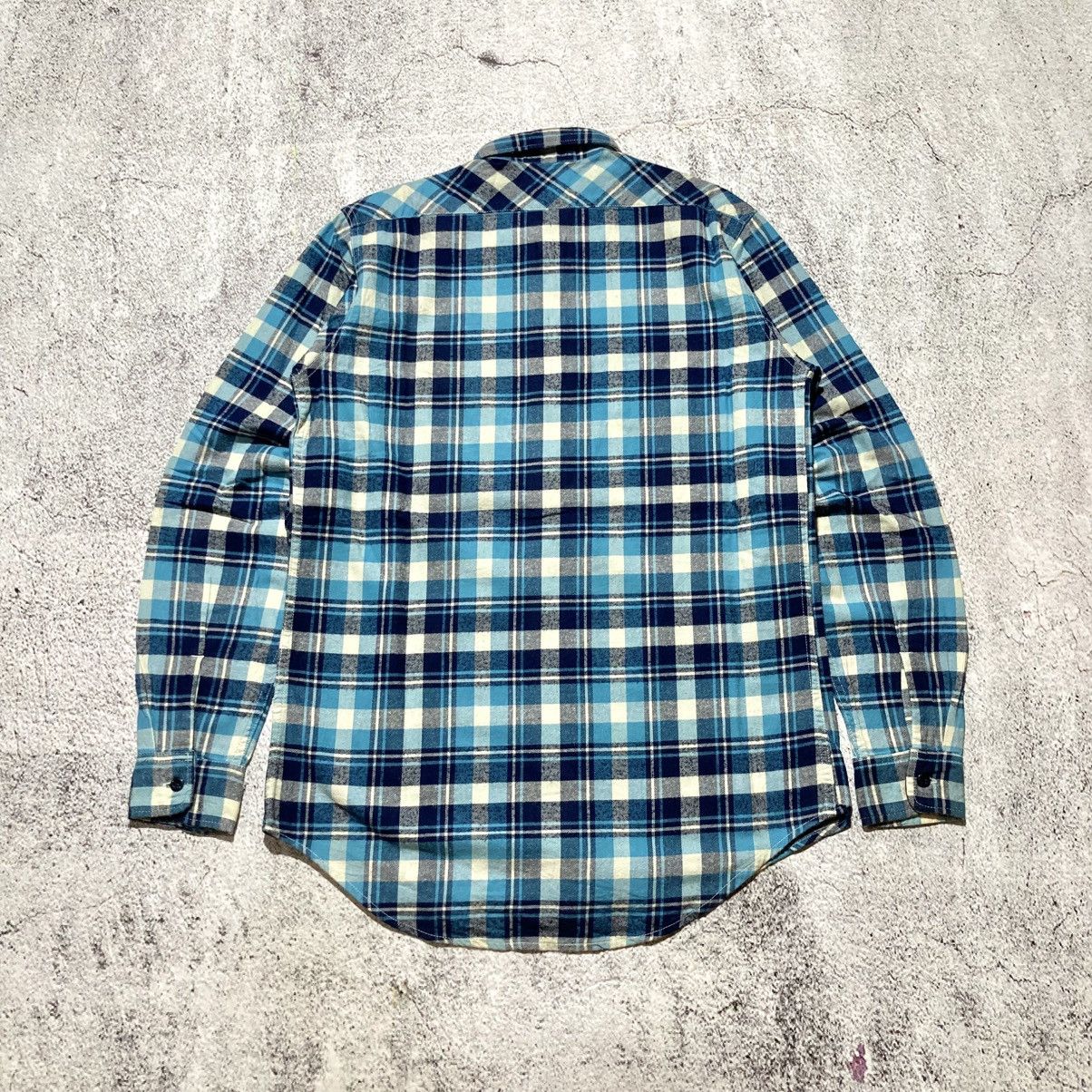 Hysteric Glamour Vintage Hysteric Glamour Veterano Flanel Plaid Shirt Blue Size US L / EU 52-54 / 3 - 10 Thumbnail