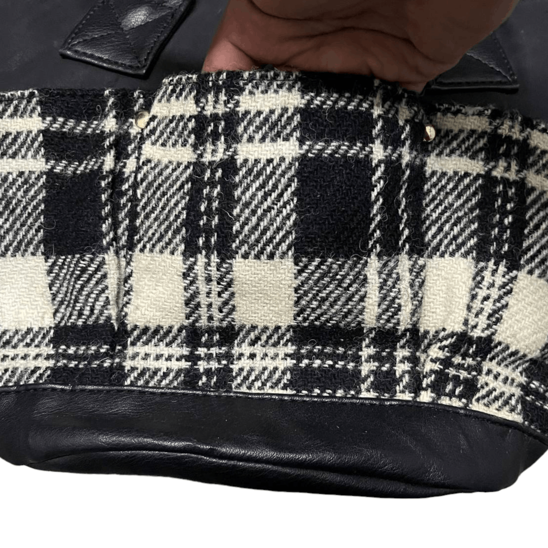 Harris Tweed Harris Tweed Wool Leather Handle Bag Size ONE SIZE - 10 Thumbnail