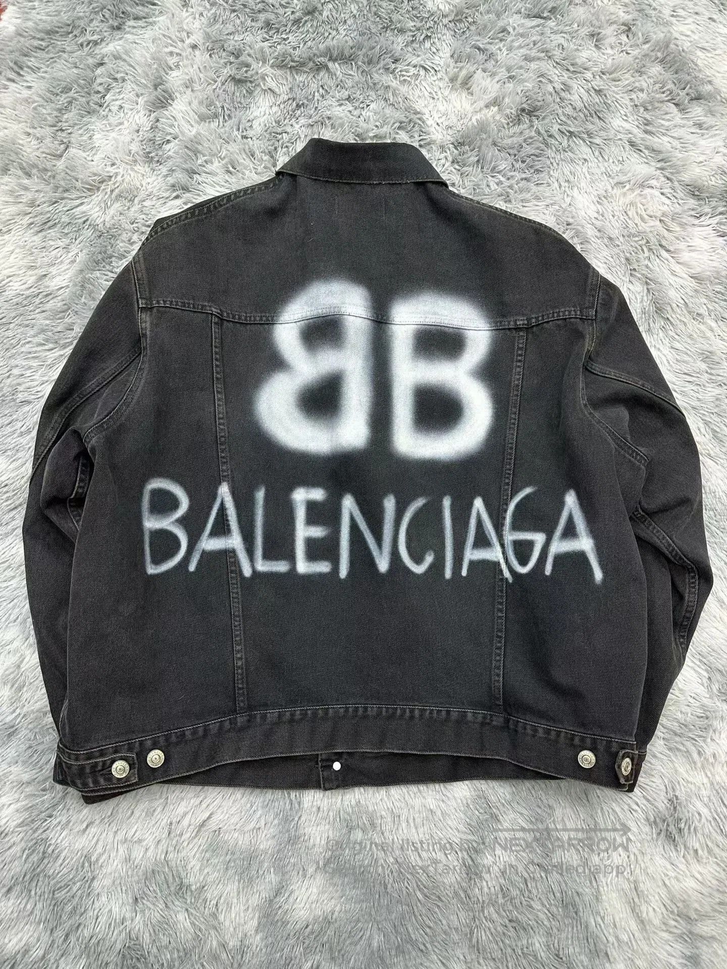 Balenciaga Balenciaga Double B Splatter Letter Jacket. Size US S / EU 44-46 / 1 - 2 Thumbnail