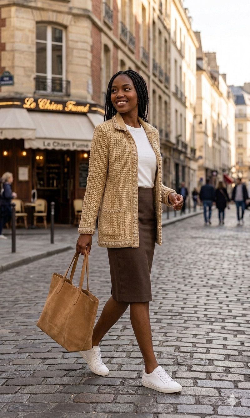Chanel Vintage CHANEL Gold Shimmer Cardigan Jacket FR 38/US 6/Small Size S / US 4 / IT 40 - 2 Thumbnail