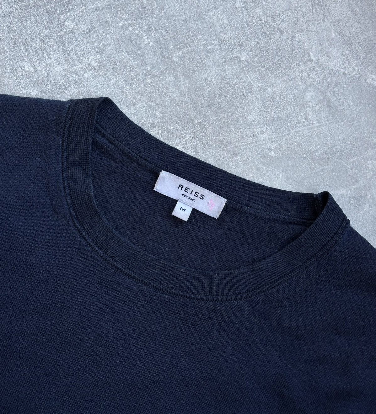 Reiss REISS Wessex Navy Blue Merino Wool Sweater Men’s Size M Size US M / EU 48-50 / 2 - 5 Thumbnail