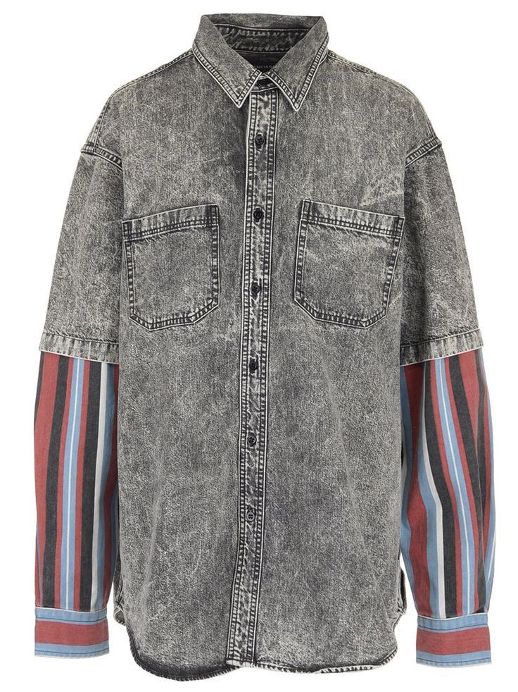 Balenciaga Balenciaga Denim Shirt Size US M / EU 48-50 / 2 - 1 Thumbnail