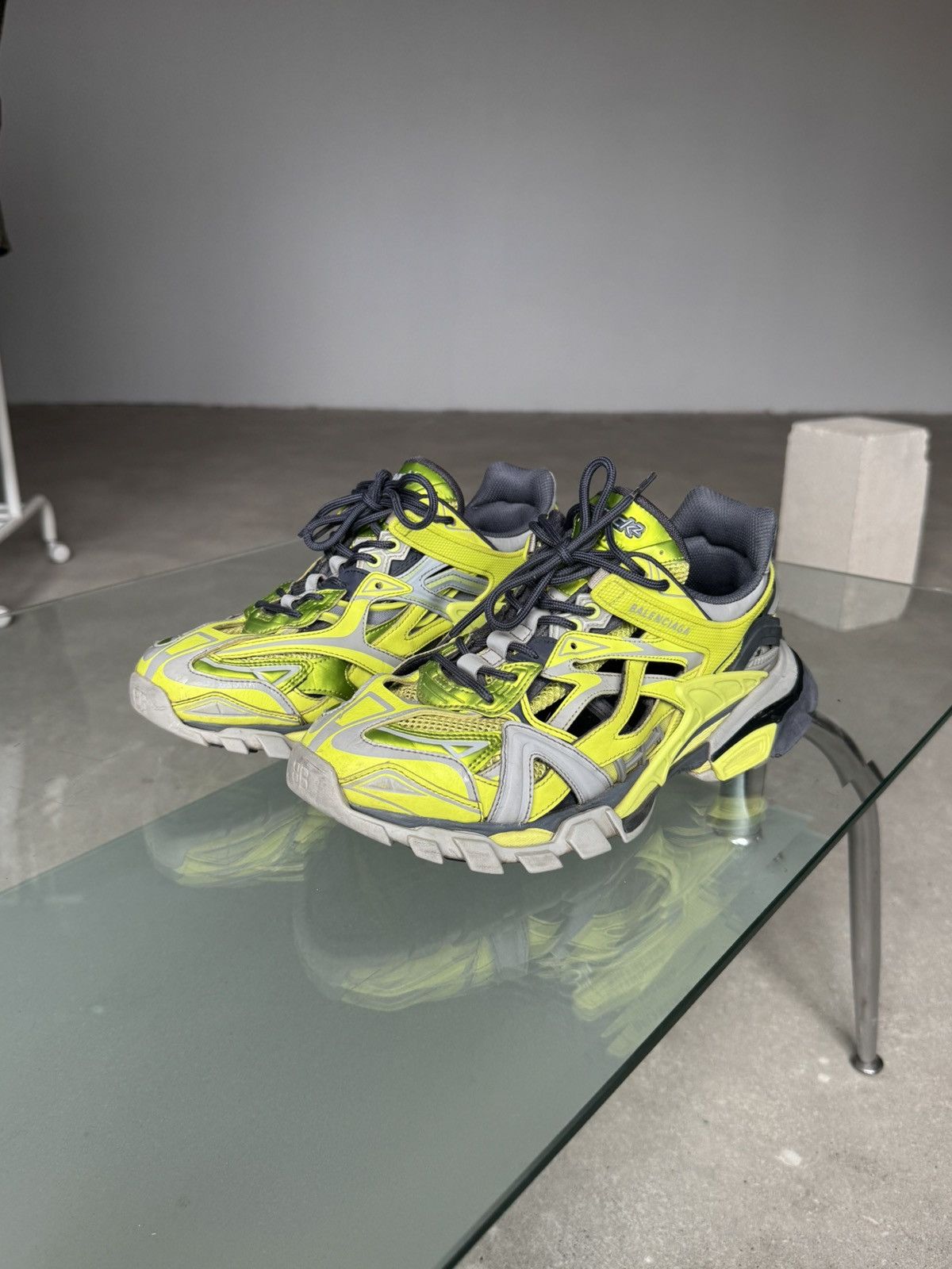 Balenciaga Balenciaga Track 2.0 Sneakers Green Grey Size US 8.5 / EU 41-42 - 21 Thumbnail