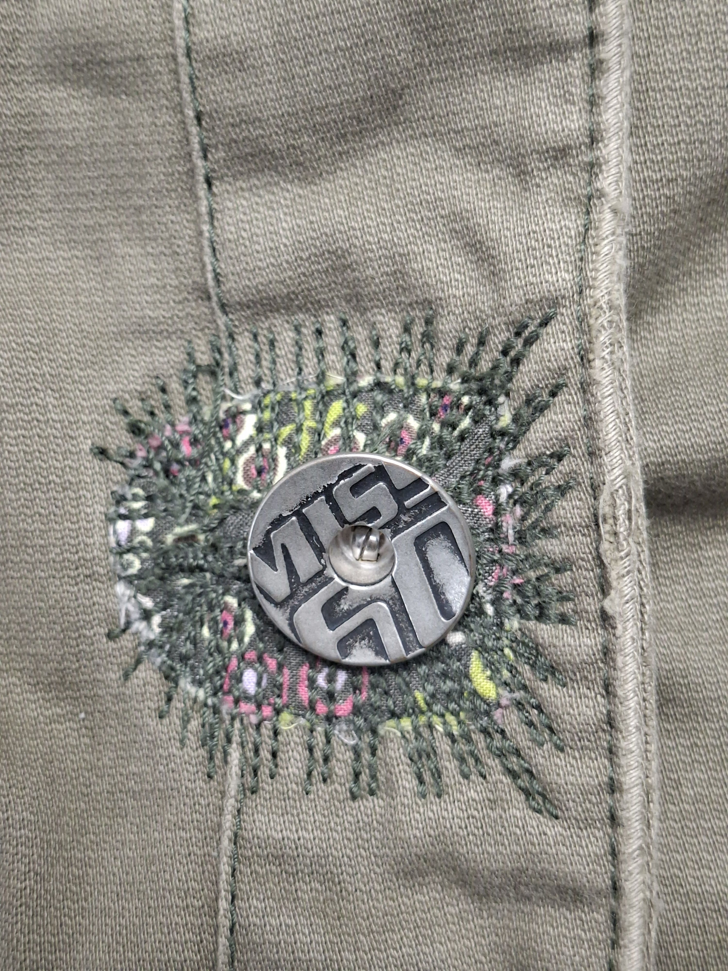 Miss Sixty Miss Sixty Military Jacket Khaki Green Utility Bomber Size S / US 4 / IT 40 - 9 Thumbnail