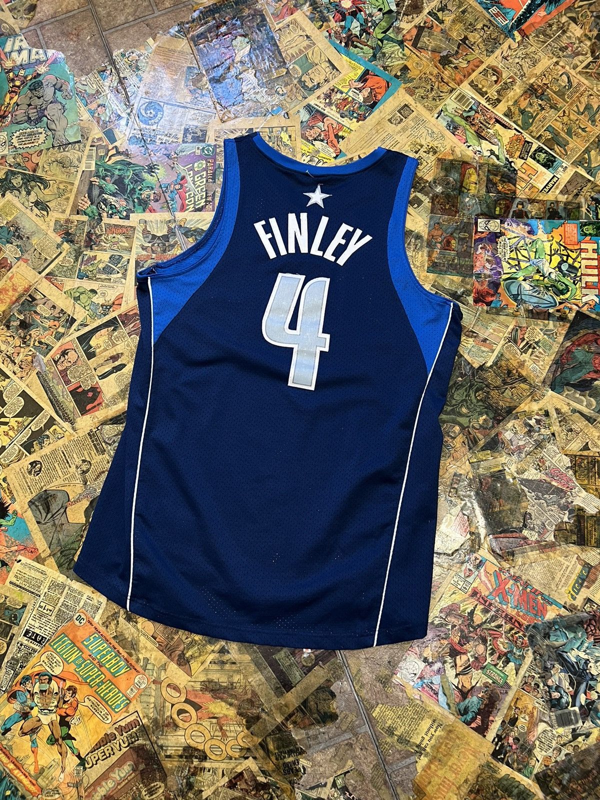 Nike × Vintage Nike Dallas Mavericks Michael Finley Jersey Size US XL / EU 56 / 4 - 2 Thumbnail