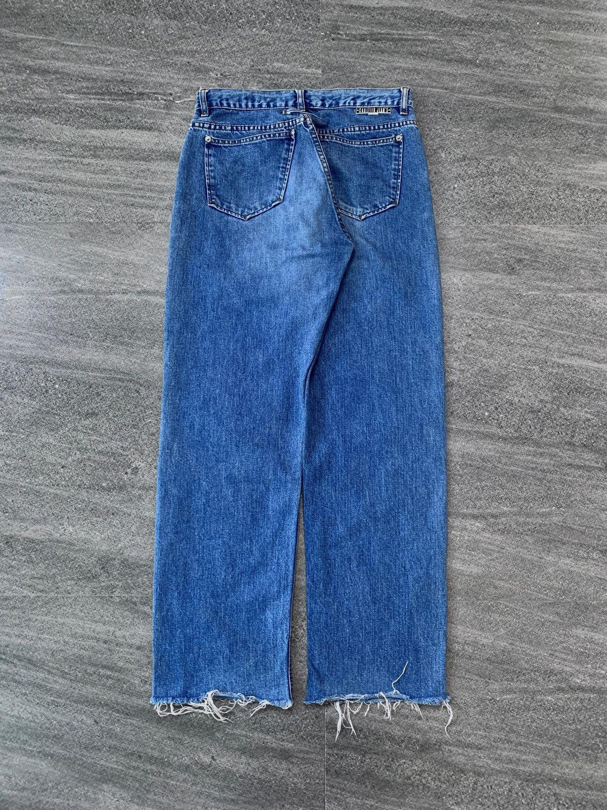 Jean Paul Gaultier 90s Denim Jeans with Raw Hem Size US 30 / EU 46 - 7 Thumbnail