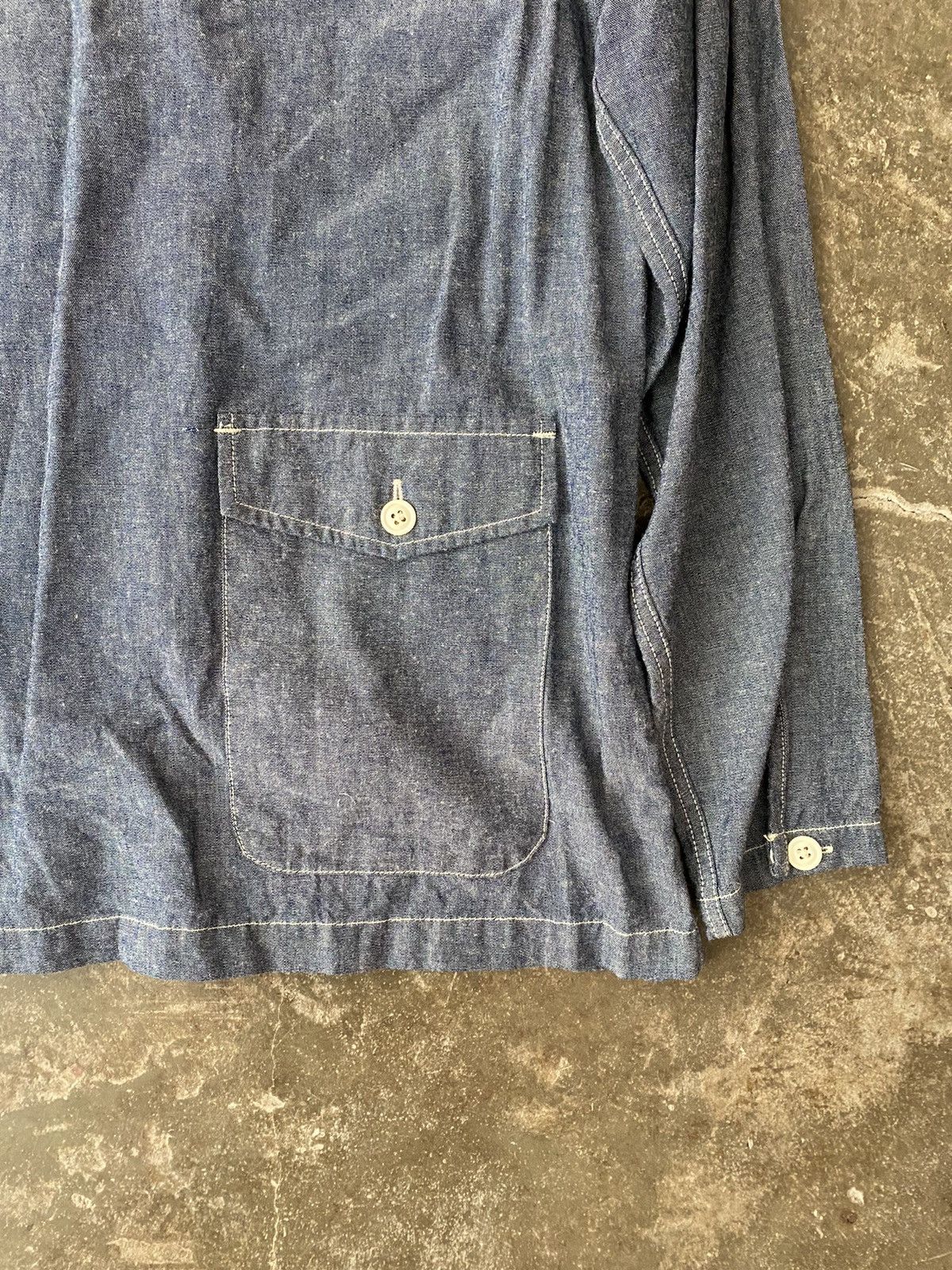 Engineered Garments Engineered Garments Pullover Chambray Shirt Kapital Comoli Size US S / EU 44-46 / 1 - 7 Thumbnail