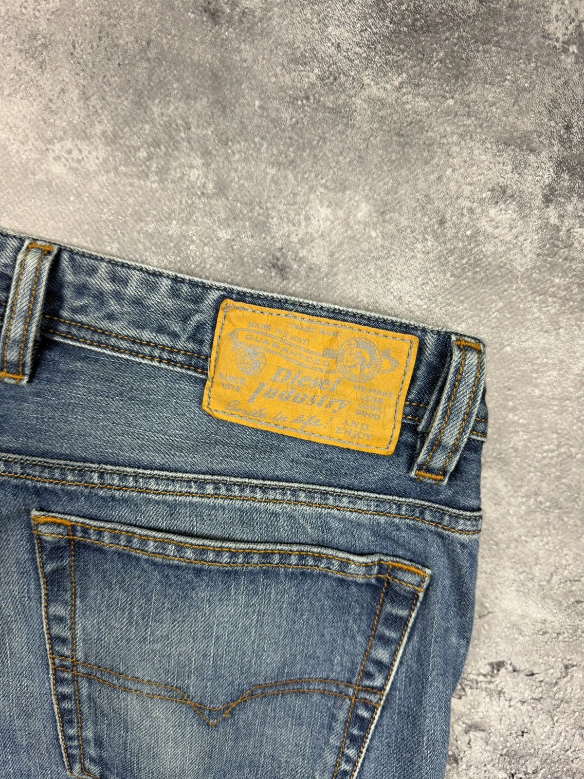 Vintage Diesel Avant Garde Flared Blue Denim Jeans Y2K Rare